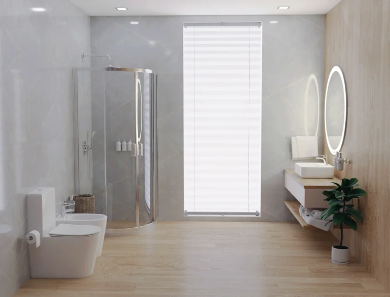 Душевой уголок Акватек 80x80 см профиль хром, стекло прозрачное AQ ARI RO 08020CH (детальная фотография), современные, hi-tech