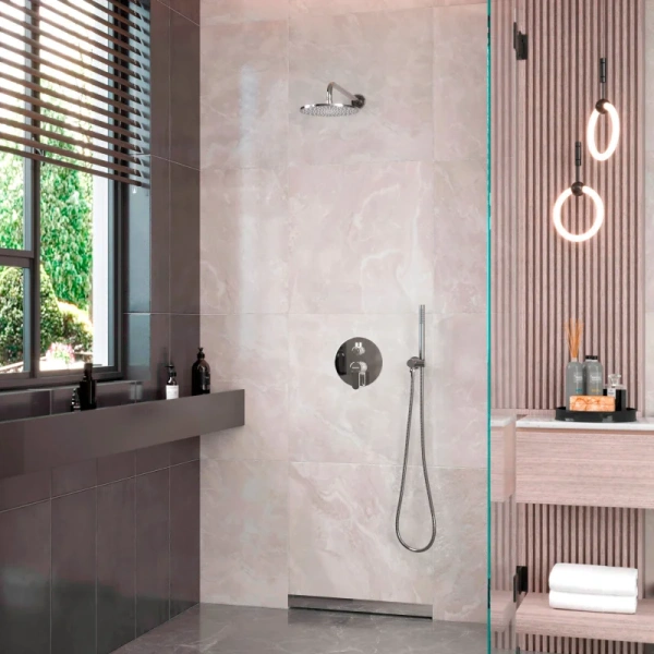 Душевой комплект BERGES Ventas 07300 встраиваемый (детальная фотография), душевые комплекты, наборы