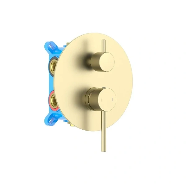 Смеситель для душа Акватек Европа золото шлифованное AQ1347BG (детальная фотография)