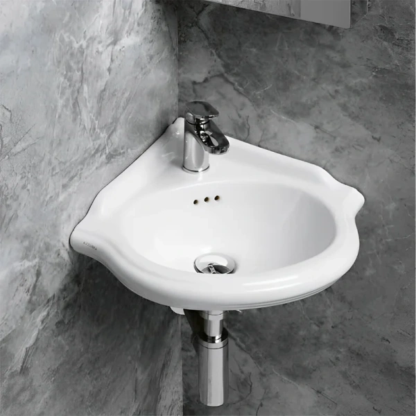 Раковина Azzurra Jubilaeum 41 см угловая JULS0353500MBI (JUB35/AN bi)*1 (детальная фотография), классические, ретро