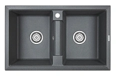 Мойка для кухни Paulmark Zwilling 81 см графит