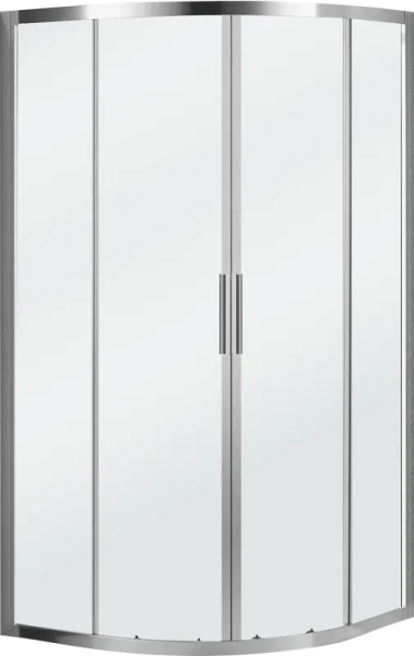 Душевой уголок BelBagno Sela 90x90 см стекло прозрачное SELA-R-2-90-C-Cr (детальная фотография), полукруглые, четверть круга