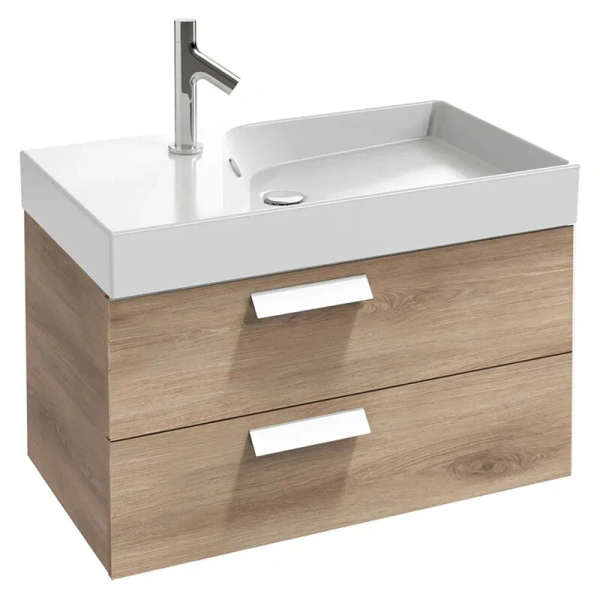 Тумба под раковину подвесная Jacob Delafon Rythmik 80 см квебекский дуб EB1303-E10 (детальная фотография)