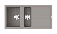 Мойка для кухни Omoikiri Kitagawa 100-2-GR 100 см Leningrad Grey