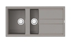 Мойка для кухни Omoikiri Kitagawa 100-2-GR 100 см Leningrad Grey