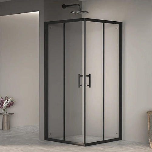 Душевой уголок RGW Passage PA-31B 80х80 см профиль черный - фото 2