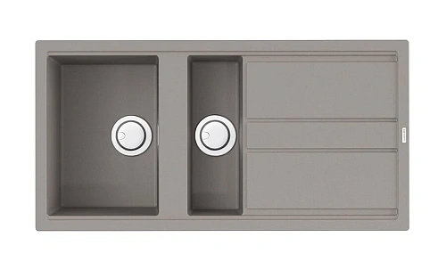 Мойка для кухни Omoikiri Kitagawa 100-2-GR 100 см Leningrad Grey - фото 4