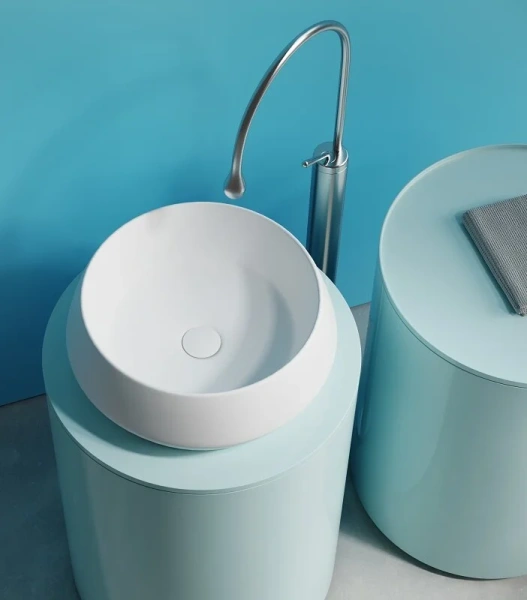 Раковина Ceramica Nova Maya 35 см белая матовая CN12004MW (детальная фотография), одинарные