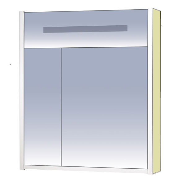 Зеркальный шкаф для ванной Misty Джулия Л-Джу04065 (детальная фотография), современные, hi-tech