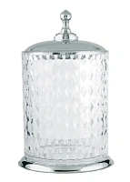 Мусорное ведро Boheme Brillante хром, хрусталь