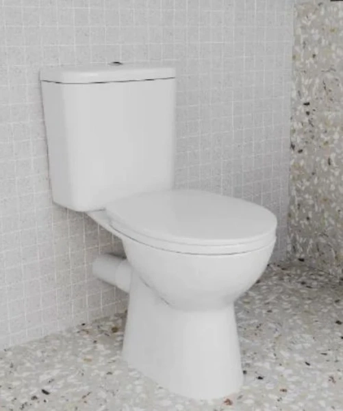 Унитаз компакт VitrA Himmel безободковый 9864B099-7207 (детальная фотография), с бачком