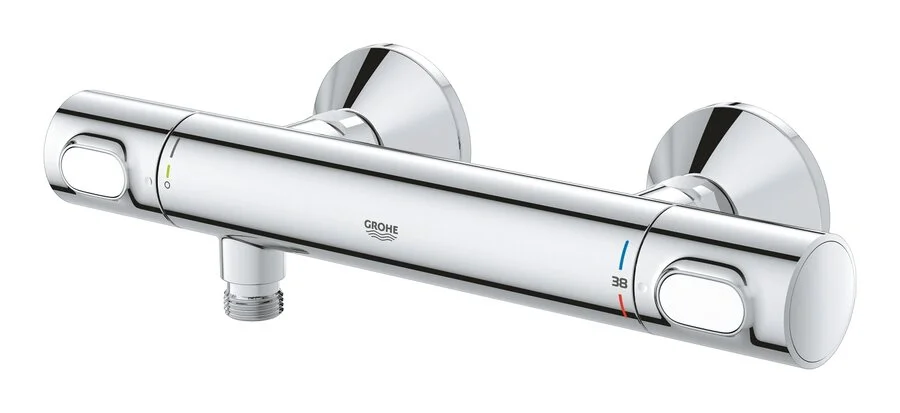 Смеситель для душа Grohe Grohtherm 500 хром 34793000 (детальная фотография), с 2 монтажными отверстиями