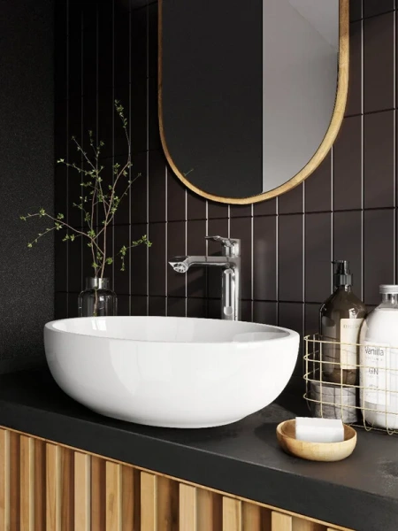 Раковина Sanita Luxe Ringo 53 см белая WB.CT/Ringo/53-N/WHT.G/S1 (детальная фотография), по запросу