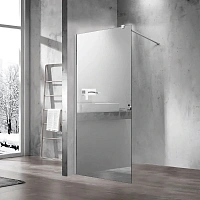 Душевая перегородка Vincea Walk-in 100 см хром стекло зеркальное