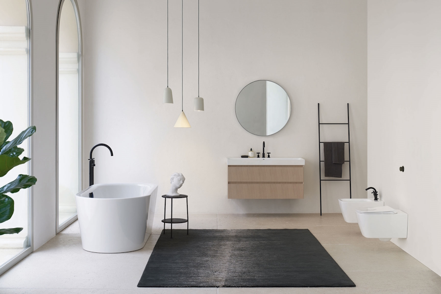 Ванна акриловая GSI Sand VASAND90 (детальная фотография), овальные