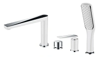 Смеситель для ванны Boheme Venturo белый/хром