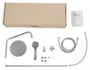 Душевая колонна без смесителя Bravat Fit R  D283CP-2-RUS (детальная фотография), без излива