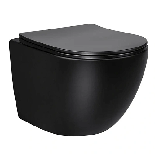 Унитаз подвесной Vincea Globo черный матовый - фото 2