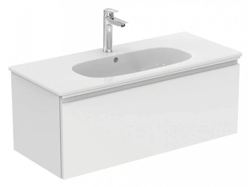 Тумба под раковину подвесная Ideal Standard Tesi 100 см белая T0048OV (детальная фотография)