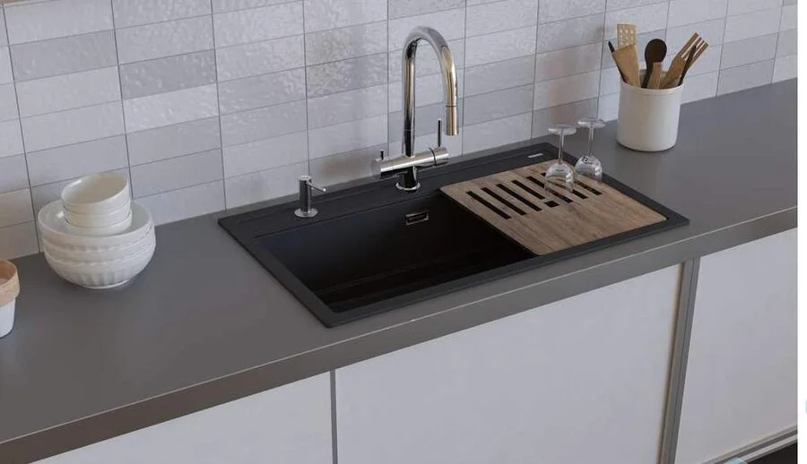 Мойка для кухни Omoikiri Kitagawa 86-LB-WH 86 см белая 4993795 (детальная фотография), врезные