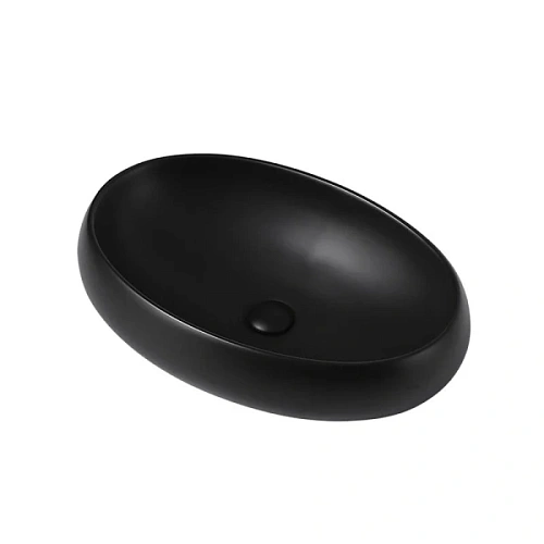 Раковина Abber Bequem 60 см черная матовая - фото 3