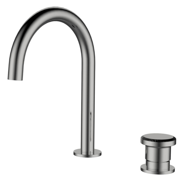 Смеситель для раковины ALTROBAGNO Ricco 010909 оружейная сталь ALTROBAGNORicco010909GM (детальная фотография)