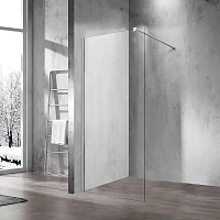 Душевая перегородка Vincea Walk-in 90 см хром стекло прозрачное