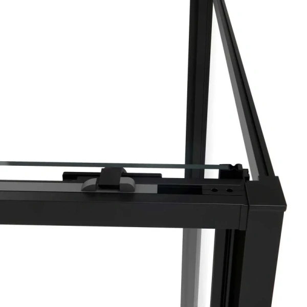 Душевой уголок Vincea Slim Soft 130х90 см профиль черный VSR-1SS9013CLB (детальная фотография), раздвижные