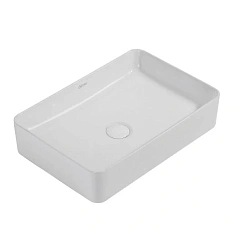 Раковина Abber Rechteck 50 см накладная, белая