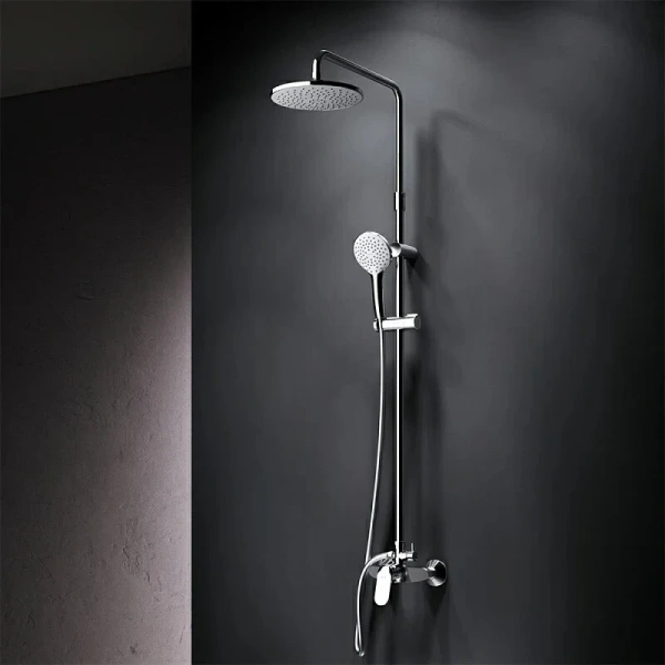 Душевая стойка Am.Pm Sunny с переключателем F0785C800 (детальная фотография), с тропическим душем