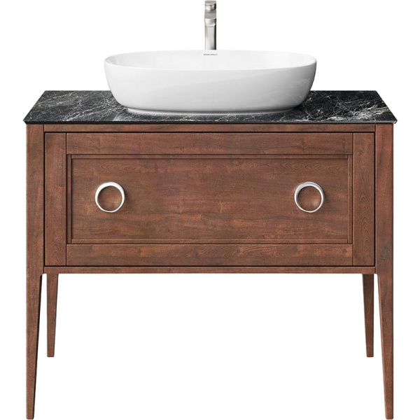 Тумба под раковину напольная Kerama Marazzi Plaza Classic 100 см орех матовый PL.CN.100.1+1\NUT.M (детальная фотография)