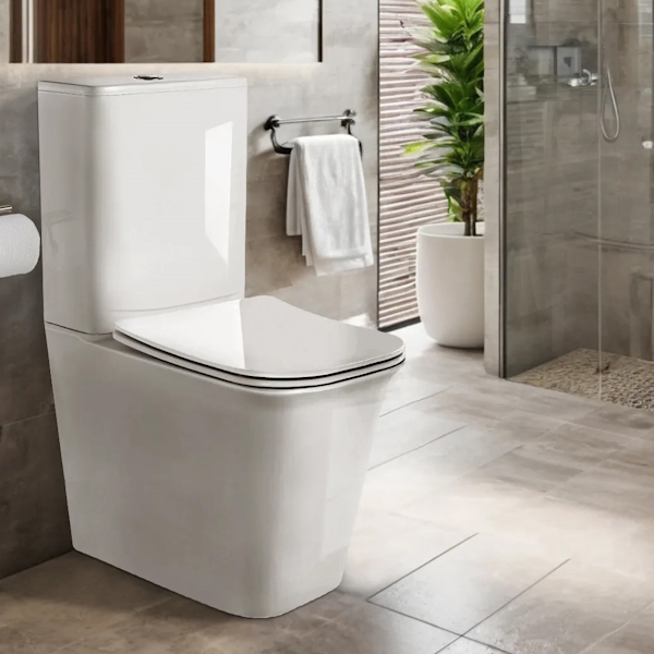 Унитаз компакт Ceruttispa Arno безободковый CT7838 (детальная фотография), напольные