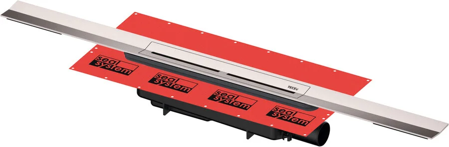 Профиль для душа Tece TECEdrainprofile 90 см хром 670910 (детальная фотография), с мокрым затвором