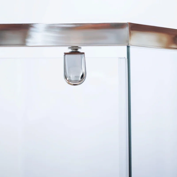 Душевой уголок BERGES Solo 0611 100x100 см стекло прозрачное (детальная фотография), многоугольные