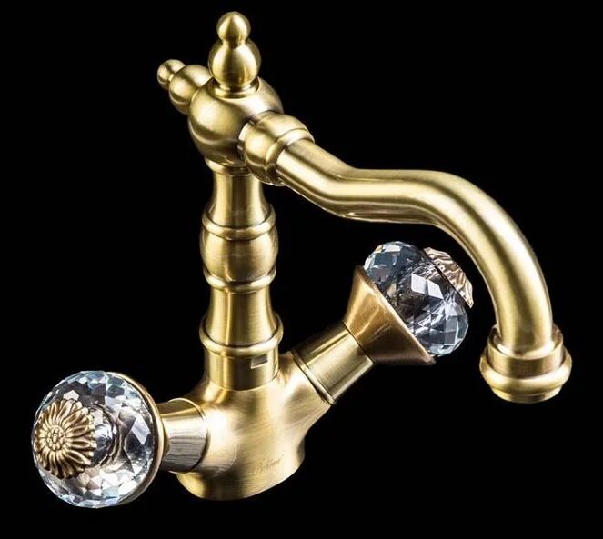 Смеситель для раковины Boheme Flora бронза 312-FL (детальная фотография)