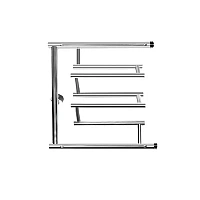 Полотенцесушитель водяной Ника Econ 50x40 см хром