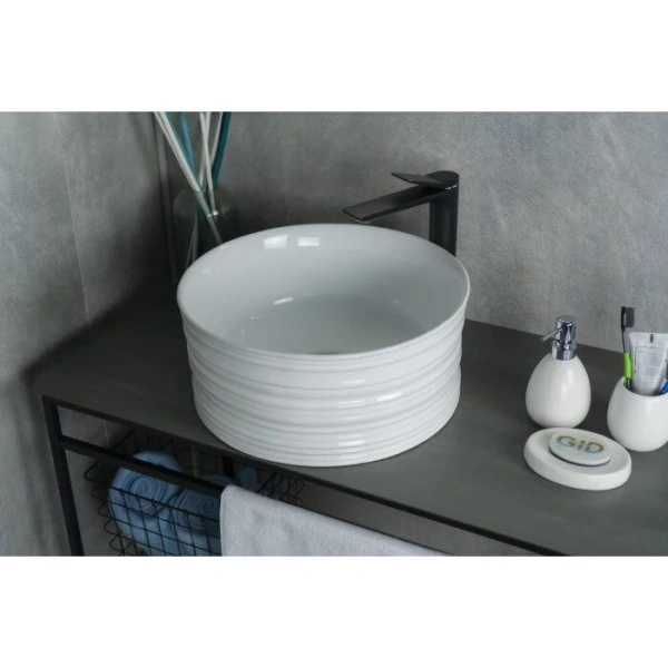 Раковина GID Esfera W969 41 см белая 51174 (детальная фотография), 40 см