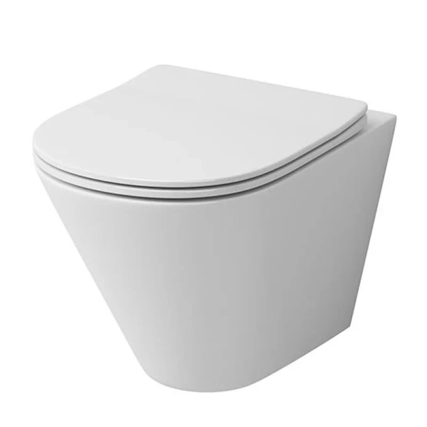 Унитаз подвесной Grossman с тонкой крышкой GR-4477S (детальная фотография)