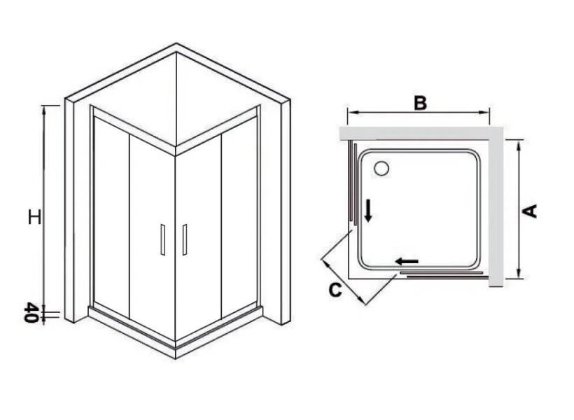 Душевой уголок RGW Hotel RGW HO-312 130х130 030631233-11 (детальная фотография), квадратные