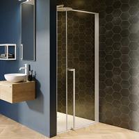 Душевая дверь белая Riho Lucid GD104 110 см