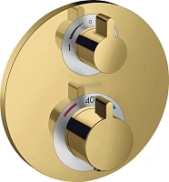 Смеситель для душа Hansgrohe Ecostat S полированное золото