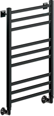 Полотенцесушитель водяной Ника Modern 80x40 см черный матовый