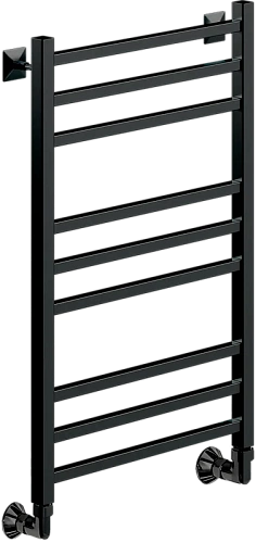 Полотенцесушитель водяной Ника Modern 80x40 см черный матовый - фото 3