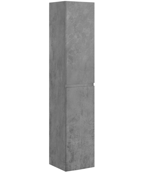 Шкаф-пенал подвесной Vincea Fine 35 см Beton VSC-2NF170BT (детальная фотография), в наличии