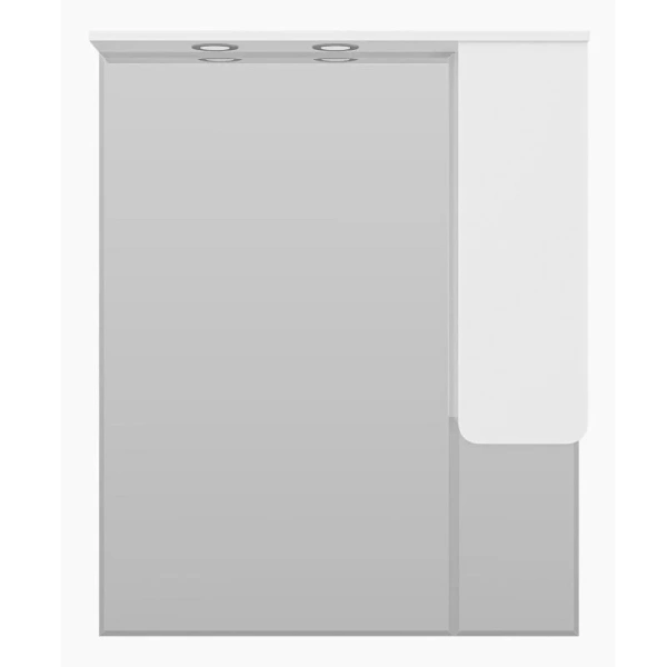 Зеркальный шкаф с подсветкой Misty Чегет 85 см левый П-Чег-02085-01Л (детальная фотография), современные, hi-tech