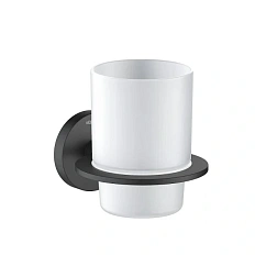 Стакан для ванной Акватек Оберон черный матовый