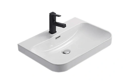 Раковина GID Integrado 9560s 61 см белая - фото 2