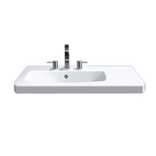 Раковина с тремя отверстиями под смеситель Duravit Durastyle 2325800030 (детальная фотография)