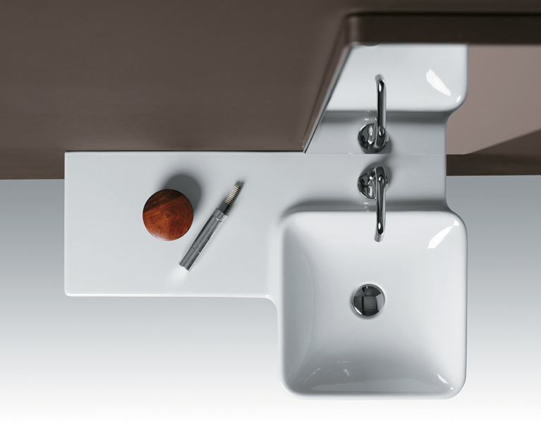 Раковина со столешницей Simas Flow FL 20 (детальная фотография), современные, hi-tech