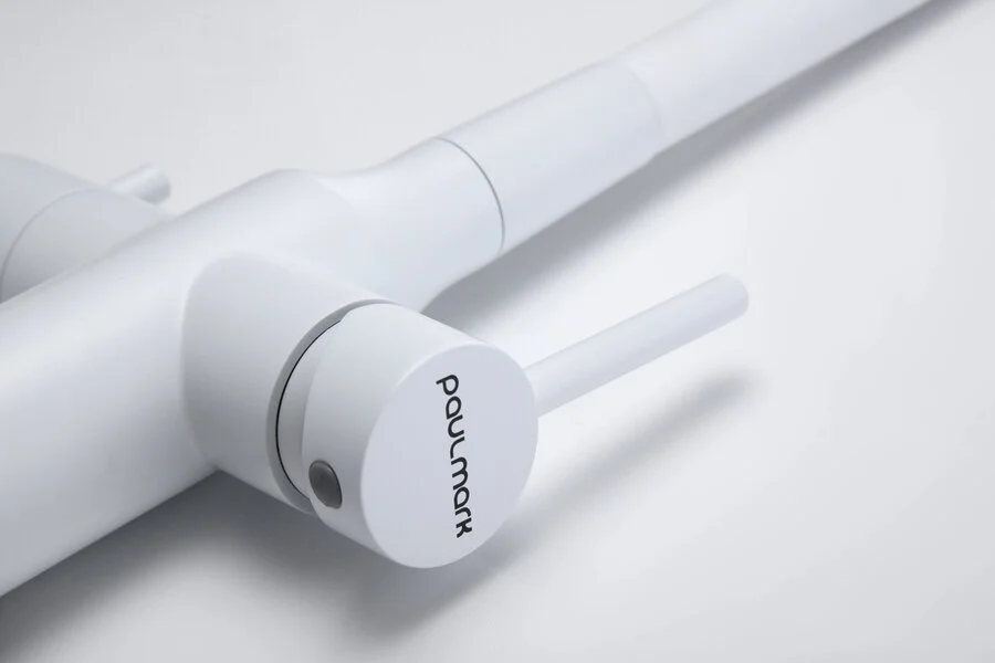 Смеситель для кухни Paulmark Salix белый матовый Sa213419-431 (детальная фотография), однорычажные, двухрычажные